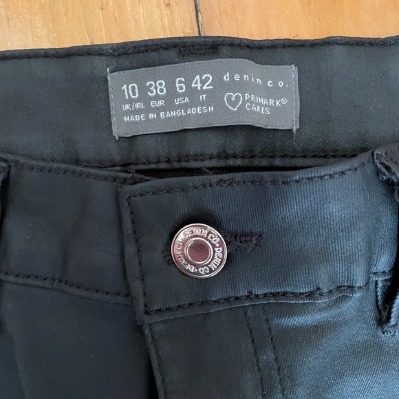 Black Leather-like Jeggings - Picture 3 of 3